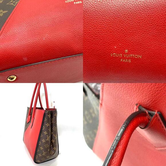 Louis Vuitton Kimono MM Tote Bag Brown Red - Picture 3 of 6